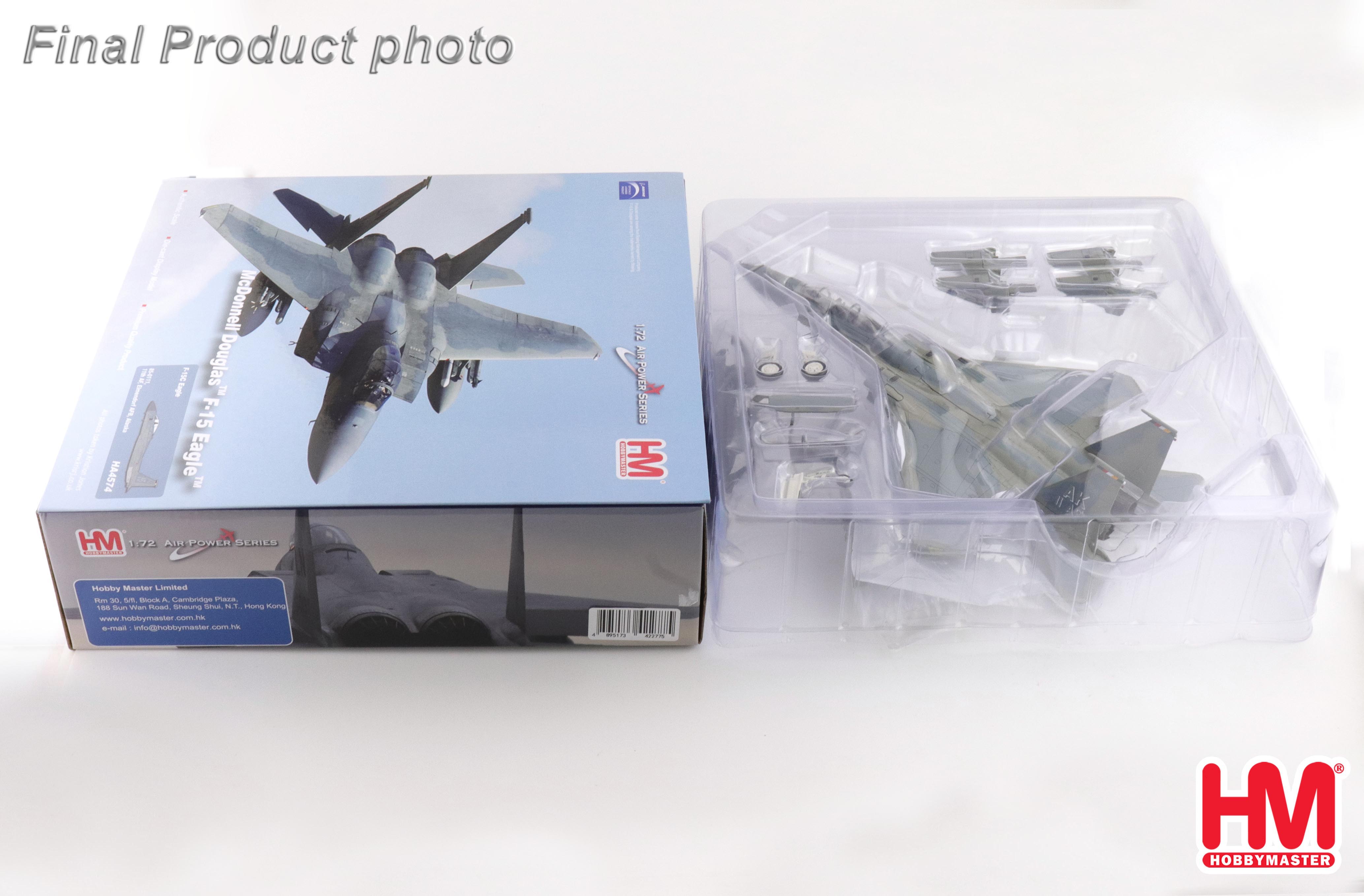 【未使用品】HOBBYMASTER F-15C MOD EAGLE HA4532 F-15C Eagle 85-0111, 11th AF, Elmendorf AFB, Alaska